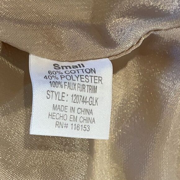 Thyme and Honey vest moto asymmetrical zipper buckle accents Size S - Picture 5 of 10